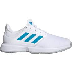 Textile Racket Sport Shoes adidas GameCourt M - Cloud White/Sonic Aqua/Grey Two