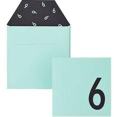Invites Birthday Card 6 Turquoise/Black
