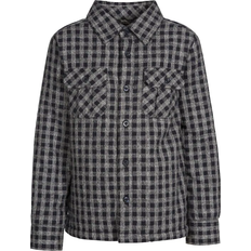 Girls Shirts Children's Clothing Trespass Kid's Average Checked Shirt - Navy Gingham (UTTP4494)