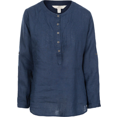 Lin Chemisiers Trespass Messina Casual Cotton Blouse - Bleu