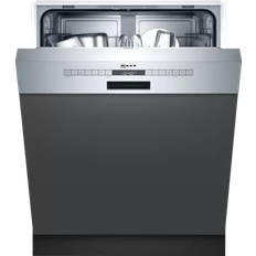 Semi Integrated Dishwashers Neff S145ITS04G Stainless Steel