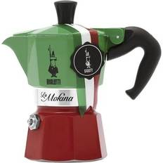 Acciaio inossidabile Caffettiere Moka Bialetti La Mokina Italia Tricolore Caffettiera 1-2