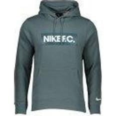 Nike F.C. Pullover Fleece Hoodie - Green/Green /White