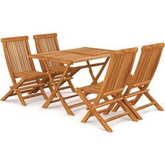 vidaXL 3059601 Set da pranzo per patio, 1 Tavolo incluso 4 Sedie