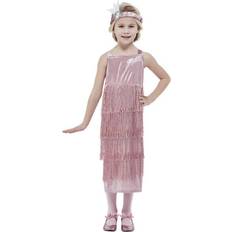 Smiffys Girls 20's Pink Flapper Costume