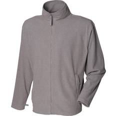 Henbury Microfleece Jacket - Heather Grey