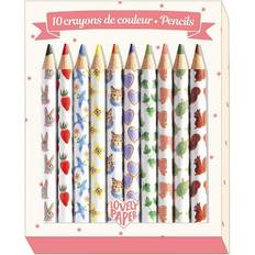 Djeco Lovely Paper Colored Pencils 10-pack