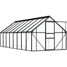 vidaXL 48214 9.31m² Aluminum Polycarbonate