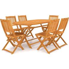 vidaXL 3060197 Patio Dining Set, 1 Table incl. 6 Chairs