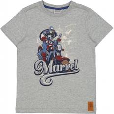 Marvel T-shirts Børnetøj Wheat Captain America - Melange Gray (10099078)