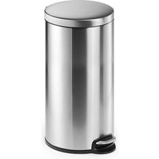 Cleaning Equipment & Cleaning Agents Durable Pedal Bin Stainless Steel Round 30L