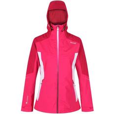 Pink - Women Rain Clothes Regatta Women's Oklahoma VI Waterproof Hooded Jacket - Duchess/Dark Cerise