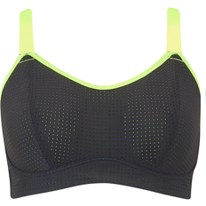 Pour Moi Energy Empower U/W Lightly Padded Convertible Sports Bra - Black/Lime