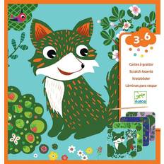 Djeco Scratch Card Forest Animals