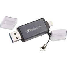 Memory Cards & USB Flash Drives Verbatim Store ‘n’ Go Dual 64GB USB 3.2 Gen 1