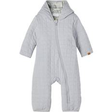 74/80 Flyverdragter Børnetøj Name It Marlin Quilted Snowsuit - Blue/Dusty Blue (13187301)