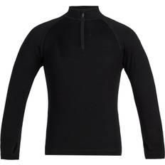 Icebreaker 260 Tech Long Sleeve Halve Rits - Black