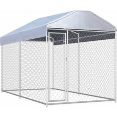 vidaXL Outdoor Dog Kennel with Roof 382x192x225cm