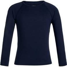 Icebreaker Kid's Merino 200 Oasis Long Sleeve Crewe Thermal Top - Midnight Navy (104501)