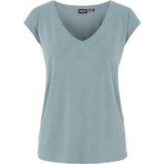 Modal T-shirts Pieces T-shirt Comfort Fit Manches Courtes Gris