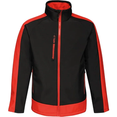 Regatta Herencontrast 3-Lagige Softshell Full Zip Jacket - Straal Zwart/Rood