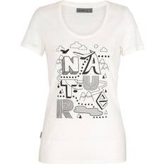 Icebreaker Överdelar Icebreaker Women's Tech Lite SS Scoop Nature T-Shirt - Snow