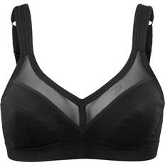 Net Faitrade Cotton Soft Bra - Black