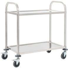 Acero inoxidable Mesas vidaXL - Carrito Mesa 45x87.1cm