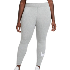 Élasthanne/Lycra/Spandex Collants Nike Women's Sportswear Essential Mid-Rise Swoosh Leggings - Dark Grey Heather/White