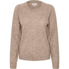 Part Two Evina Cashmere Pullover - Light Camel Melange