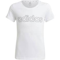 Adidas Girl's Essentials T-shirt - White/Black (GN4045)