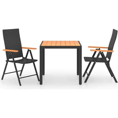 vidaXL 3060076 Set da pranzo per patio, 1 Tavolo incluso 2 Sedie