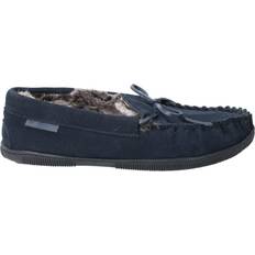 Blue - Men Slippers Hush Puppies Ace Suede - Navy