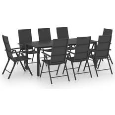 vidaXL 3060051 Juego de comedor de patio, 1 Mesa incl. 8 Sillas