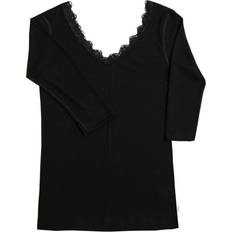 Silke Gensere Joha Kate 3/4 Sleeve Blouse - Black