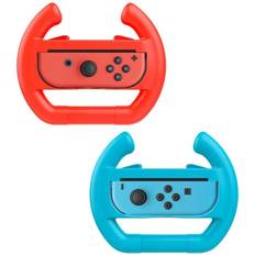 Nintendo Switch Roues INF Nintendo Switch Joy-Con 2-Pack Steering Wheel - Red/Blue