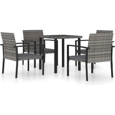 vidaXL 3065712 Matgrupp, 1 Bord inkl. 4 Stolar