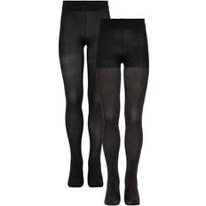  Tights Gold Glitter/Solid - Black ((TN3696)