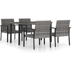 vidaXL 3065713 Patio Dining Set, 1 Table incl. 4 Chairs