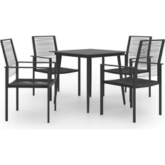 Sì Set da pranzo per patio vidaXL 3060256 Set da pranzo per patio, 1 Tavolo incluso 4 Sedie