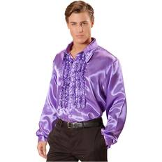 Widmann Satin Shirt with Ruffles