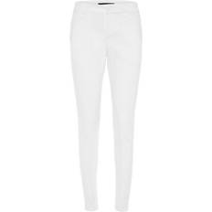 Vero Moda Victoria Normal Waist Trousers - White/Snow White