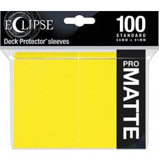 Ultra Pro Eclipse Matte Standard Size Deck Protector 100 Sleeves Lemon Yellow