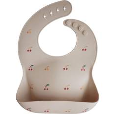 Mushie Bavoirs alimentaires Mushie Silicone Baby Bib bavoir Cherries 1 pcs