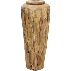 Natur - Trä Vaser vidaXL Solid Teak Vas 100cm