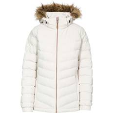 Trespass Nadina Women's Padded Hooded Casual Jacket - Vanilla