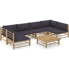 6 Loungesæt Havemøbler vidaXL 3058234 Loungesæt, 1 borde inkl. 6 sofaer