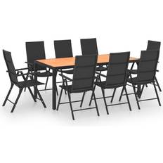 vidaXL 3060057 Patio Dining Set, 1 Table incl. 8 Chairs