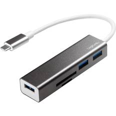 Kabeladaptere - USB A-USB C Kabler LogiLink USB C-3USB A M-F Adapter 3m