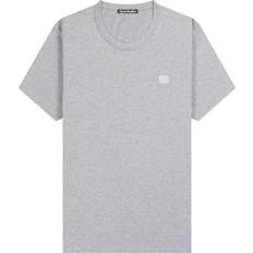 Acne Studios Nash Face Crew Neck T-shirt Unisex - Light Grey Melange